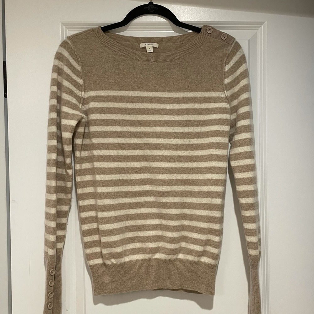 Cashmere striped sweater